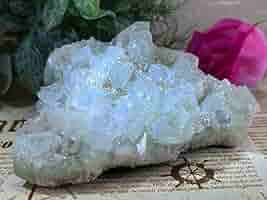 Amazon.co.jp: 天使の水晶 レインボー グリーンアポフィライト